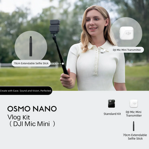 Osmo Nano Vlog Kit (DJI Mic Mini Transmitter Cloud White)