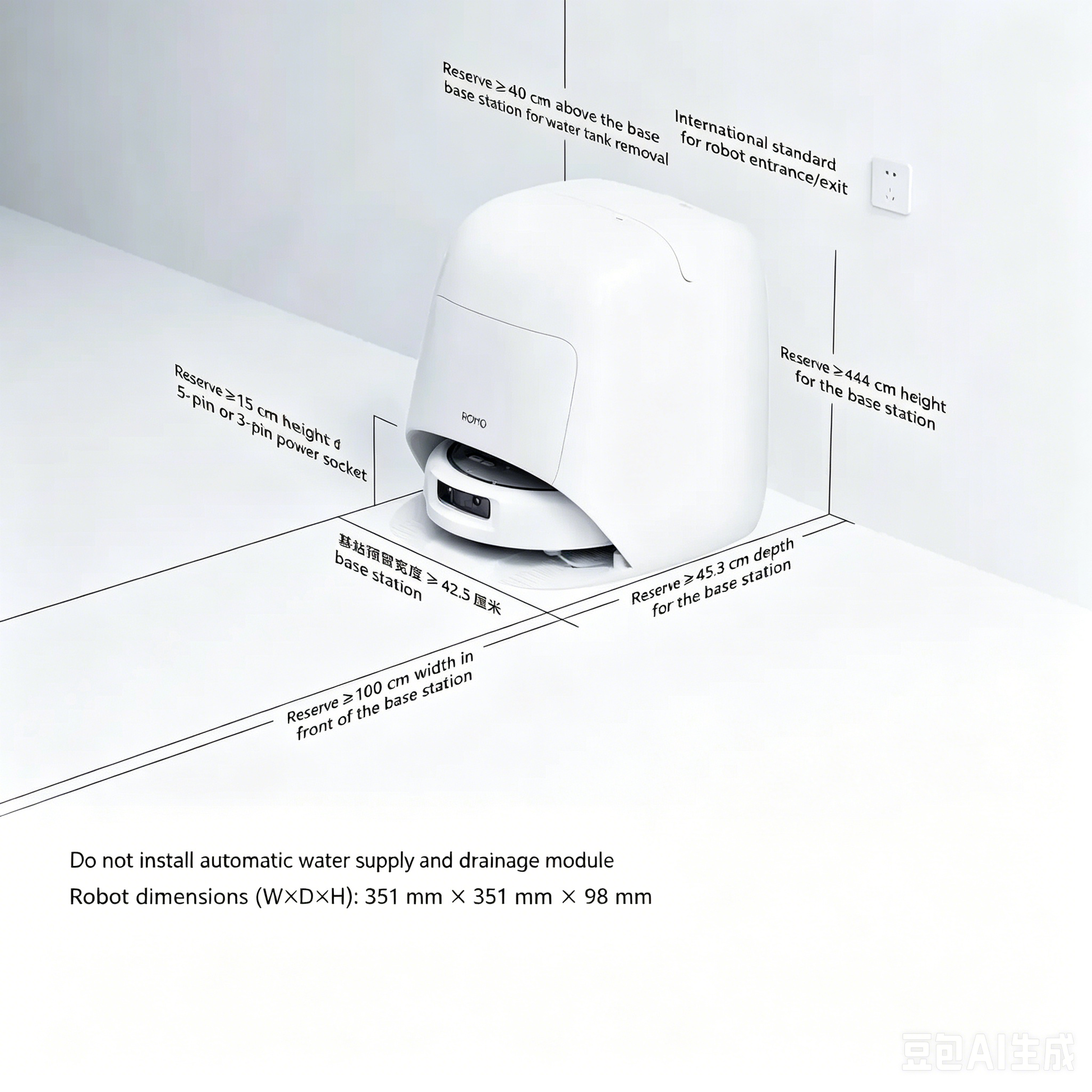 DJI ROMO 2 Robot Vacuum and Mop