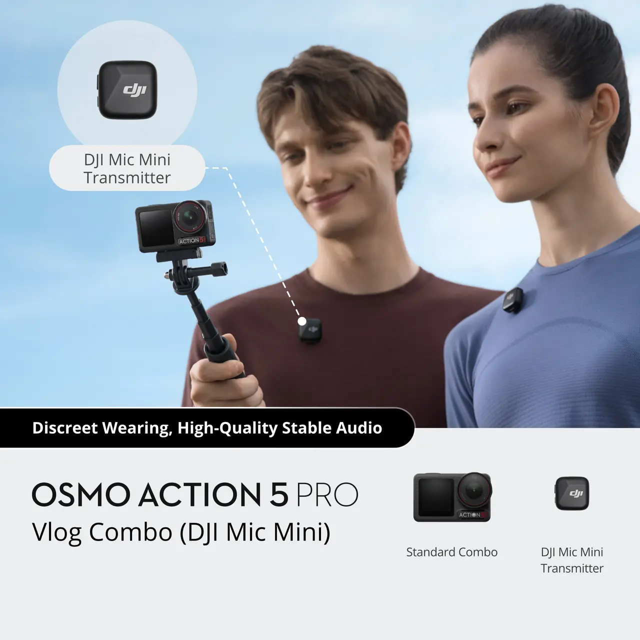 DJI Action 5 Pro と DJI Mic Mini セット販売 DJI DJI Osmo Action 5 Pro スタンダードコンボ＋DJI Mic Mini