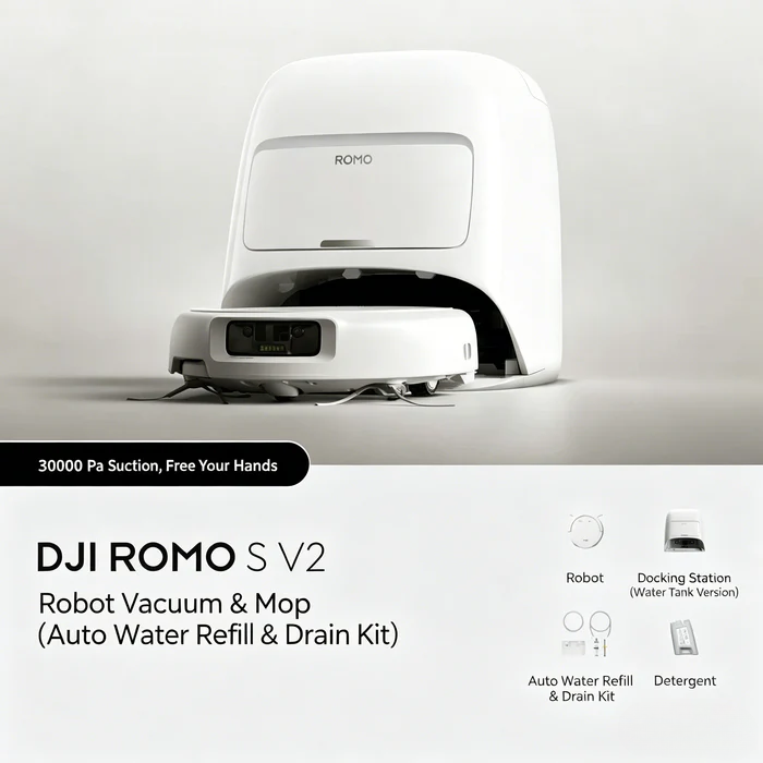 DJI ROMO 2 Robot Vacuum and Mop