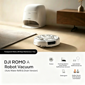 DJI ROMO A Robot Vacuum (Auto Water Refill & Drain Version)